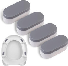 Universal Toilet Seat Bumpers, Suitable for Bidet Kits, 4 Pack Toilet Seat Space