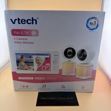 Vtech VM7468-2HQ 7" Pan Tilt 2 Camera Video Baby Monitor - 2PK - New Sealed