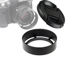 39mm Metal Vented Screw-in Hood + Front Cap for Standard Lens