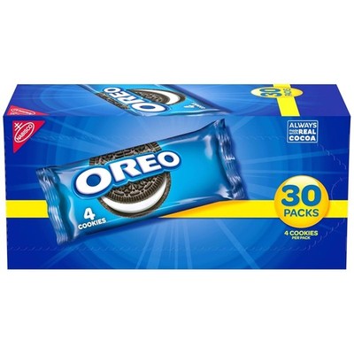 Chocolate Cream Filled Cookies 30 Packs, Snack Size, Lunch Box, Kids Snacks Bulk