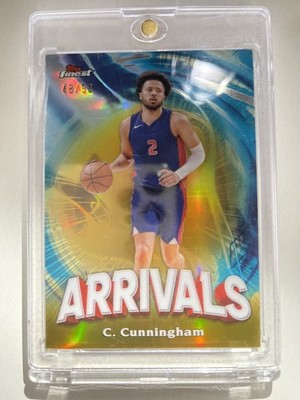 2024 Topps Finest Cade Cunningham Gold /50 Arrivals SP A-2