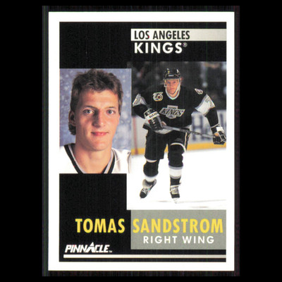 Tomas Sandstrom #178 1991 Pinnacle Los Angeles Kings Hockey Card NHL NM