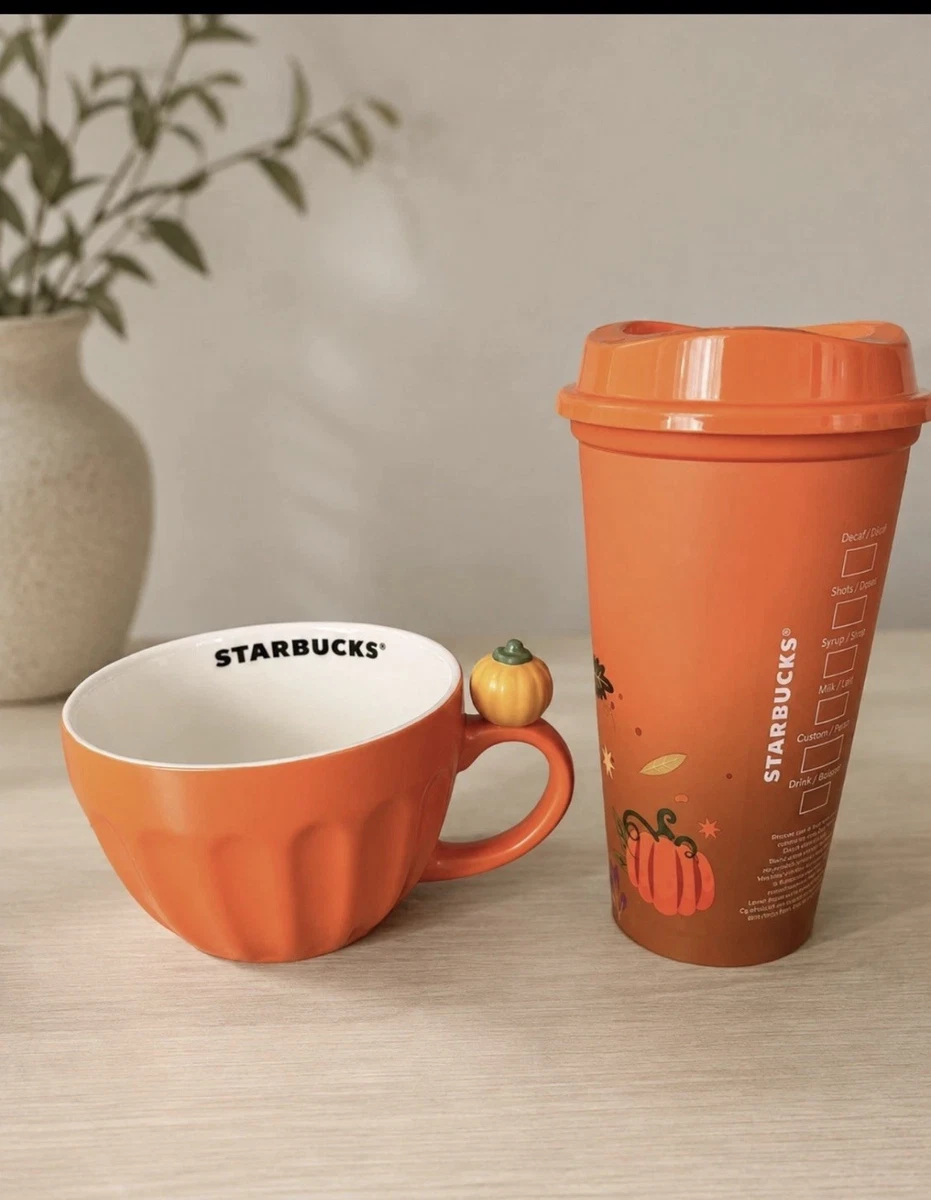 Starbucks Tasse Halloween 🎃 🎃Kürbis am Henkel 2026 NEU 1 Becher gratis