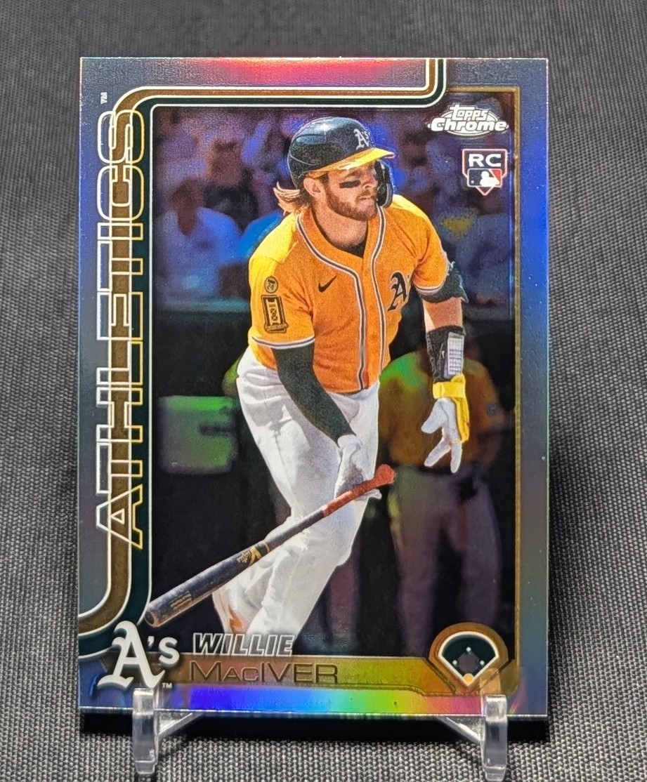Willie Maciver Refractor Rookie RC 2025 Topps Chrome Update Card USC81 Athletics