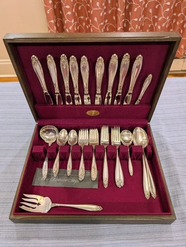 International Sterling Silver Prelude 1939 Set Service for 9 with Serving Pieces