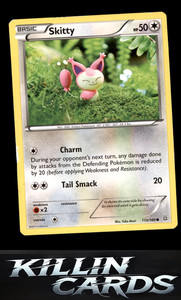 Skitty 113/160 Pokemon Common XY - Primal Clash Card NM
