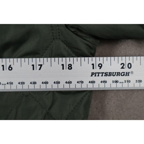 Giacca donna Eddie Bauer verde medio trapuntata full zip cappotto leggero outdoor - Foto 5 di 5