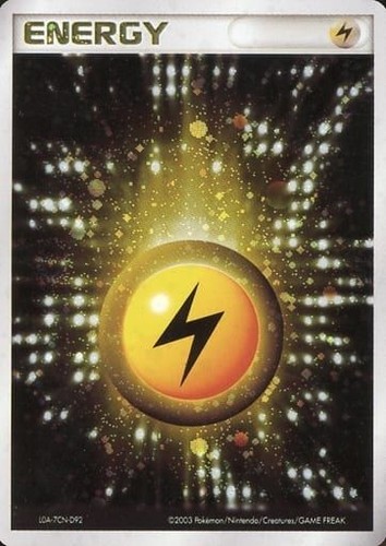 Basic Lightning Energy Magma VS Aqua Pokemon Card
