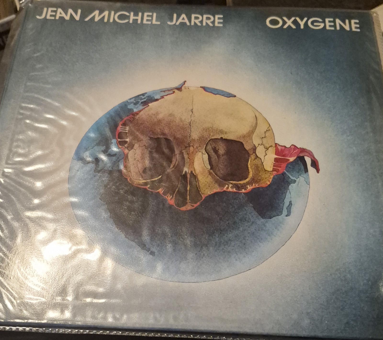 Oxygène by electronic musician Jean-Michel Jarre, featuring distinctive cover
