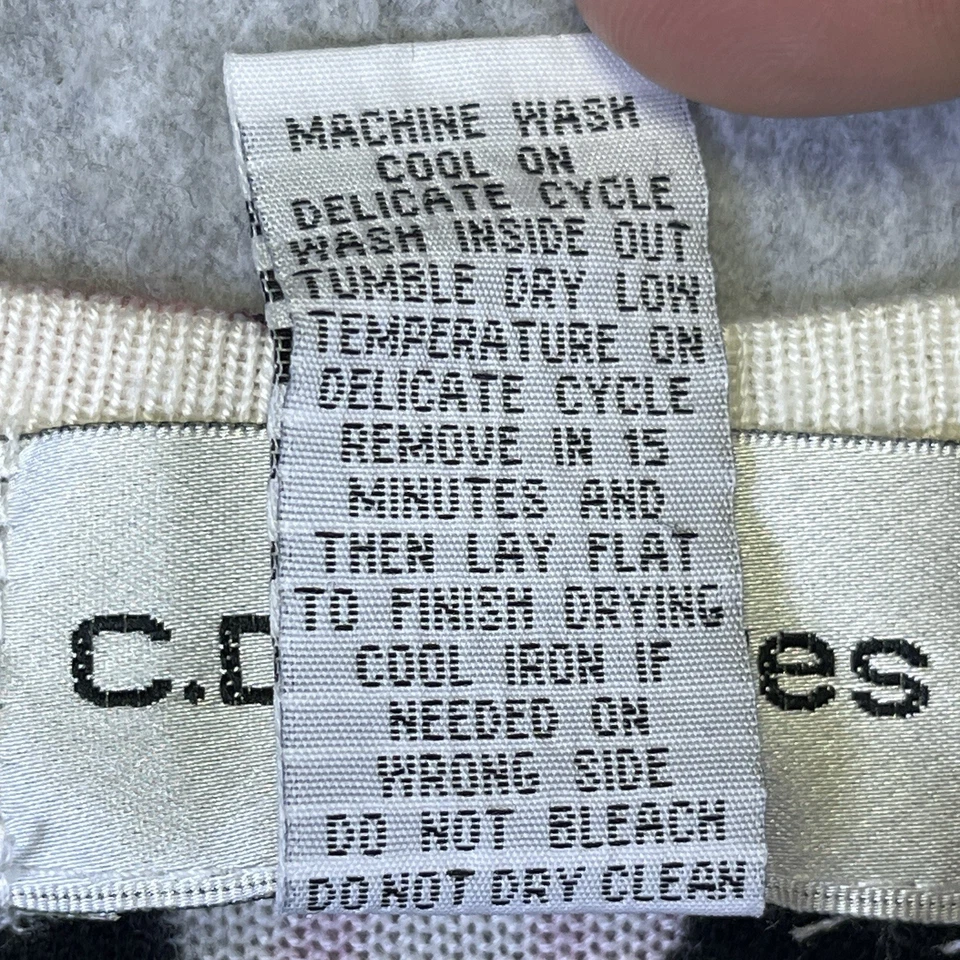 C.D. Petites Women’s PS Top Black Pink Floral Embellished Short Sleeve Knit Y2K - Image 4 of 4