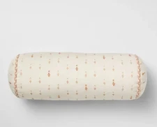 Bolster Geo Pattern Cream and Peach - Threshold designed with Studio McGee