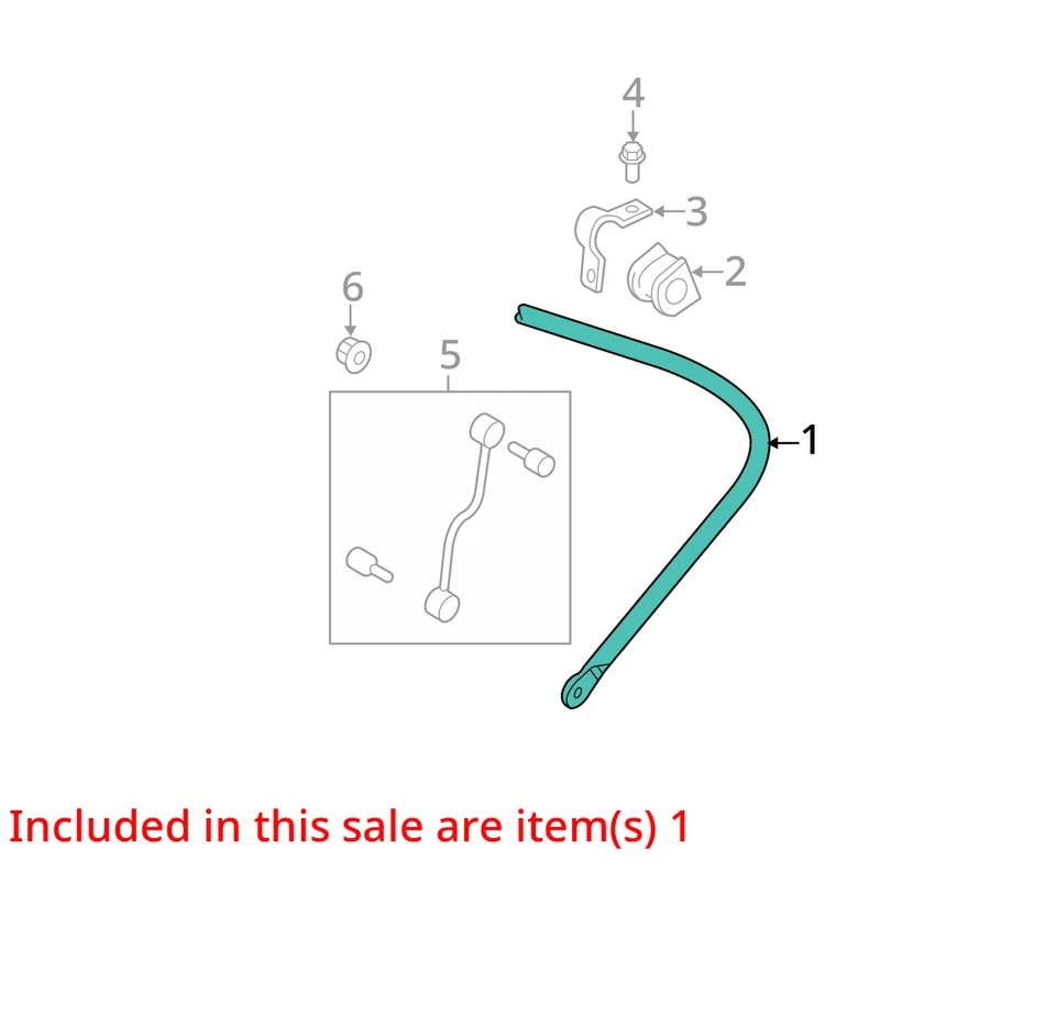 2008-2016 Ford F-350 Super Duty Rear Stabilizer Bar Oem AJ4JU - Image 2 of 3