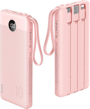Portable Charger Power Bank, 10000Mah Travel Essentials Battery Pack, 5 Outputs
