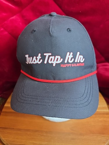 Happy Gilmore Just Tap It In Golf Snapback Rope Hat Black