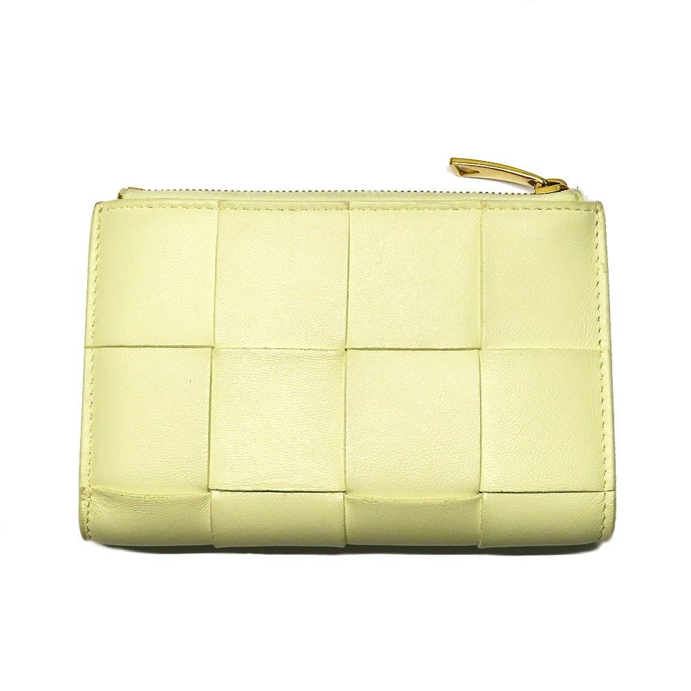 Bottega Veneta Cassette Medium Bifold Wallet Cream Leather Unisex thumbnail 4
