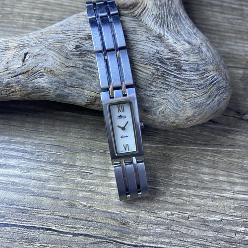 OROLOGIO VINTAGE LOTUS STILE ART DECO AMERICAIN DONNA SWISS MADE ACCIAIO INOX - Foto 21 di 22