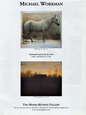 2005 MICHAEL WORKMAN Art Gallery Exhibit 1-Page Magazine PRINT AD