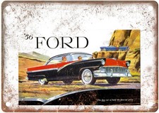 1956 Ford Vintage Automobile Advertising Retro Look Metal Sign An2483