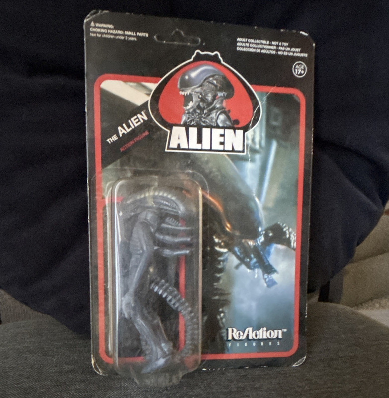 Funko ReAction Series Aliens The Alien Action Figure Carded Sci-Fi Horror