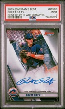 2019 Bowman's Best Of 2019 Autographs Brett Baty #B19BB PSA 9