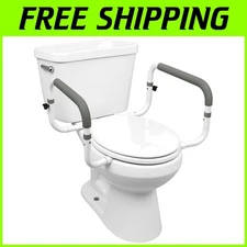 Toilet Safety Frame - Easy Install, Comfortable Hand Grips