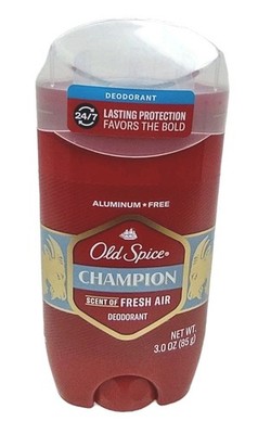 New Old Spice Champion Deodorant Stick 24/7 Scent Fresh Air Aluminum-Free 3.0 Oz