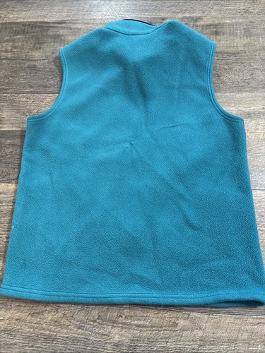 PATAGONIA Synchilla Snap Pocket Teal Full Zip Up Fleece Vest Mens Size Medium - Picture 10 of 15