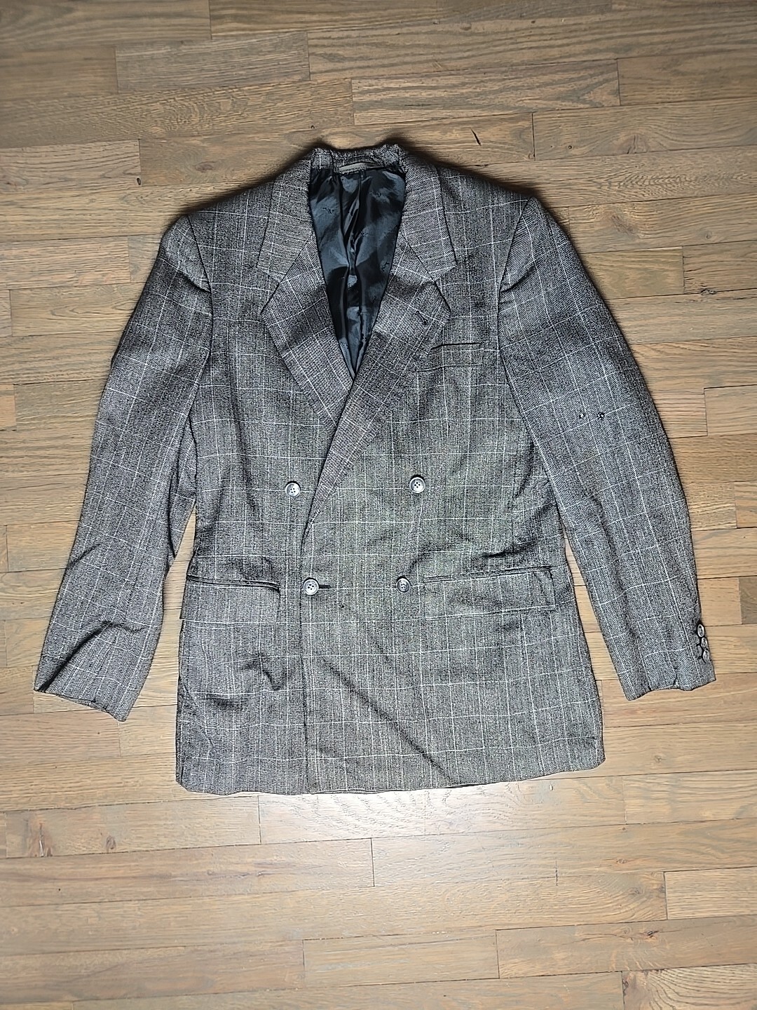 Blazer Yves Saint Laurent Paris taglia 38 R YSL cappotto sportivo doppiopetto quadri quadri check