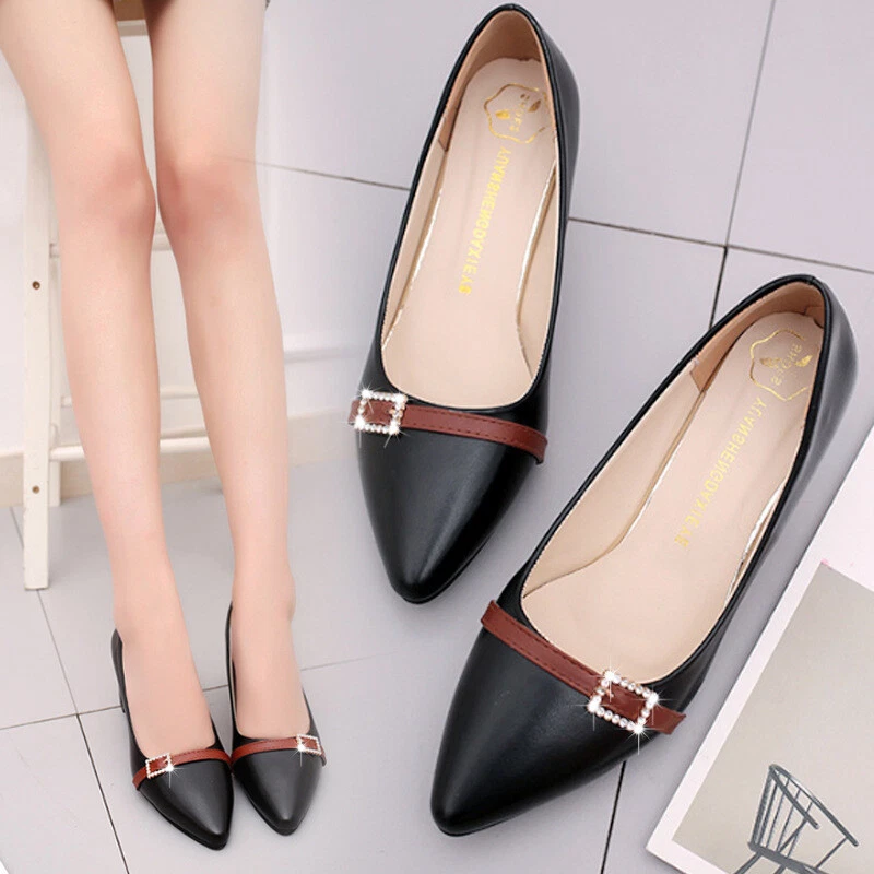 Summer Office Shoes Women Pumps Pointed Shallow Mouth Slip On High