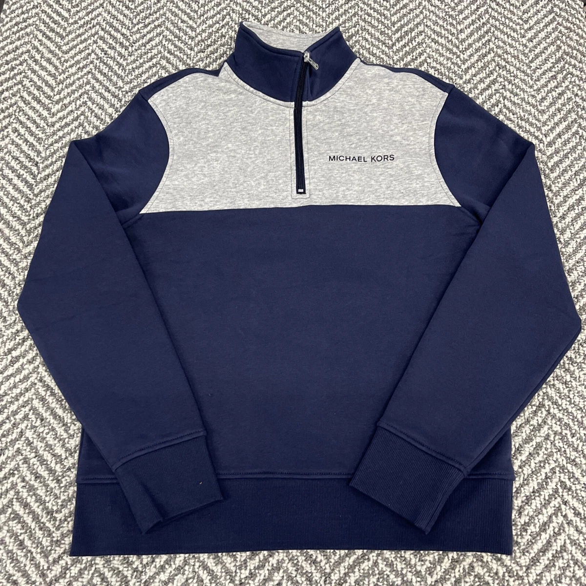 Michael Kors Men s Quarter 1 4 Zip Sweatshirt Pullover Medium NWT