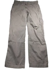 J.CREW Pants 34x31 Gray White Pinstripe Cotton Preppy Chino Summer Classic *SPOT