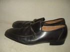 100% AUTHENTIC USED MEN SALVATORE FERRAGAMO BLACK BIT OXFORDS/LOAFERS US 9.5 D — photo 2