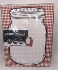 Astro Designs Mason Jar Stationery 28lb Letter Paper 100 Sheets. New In Pack.
