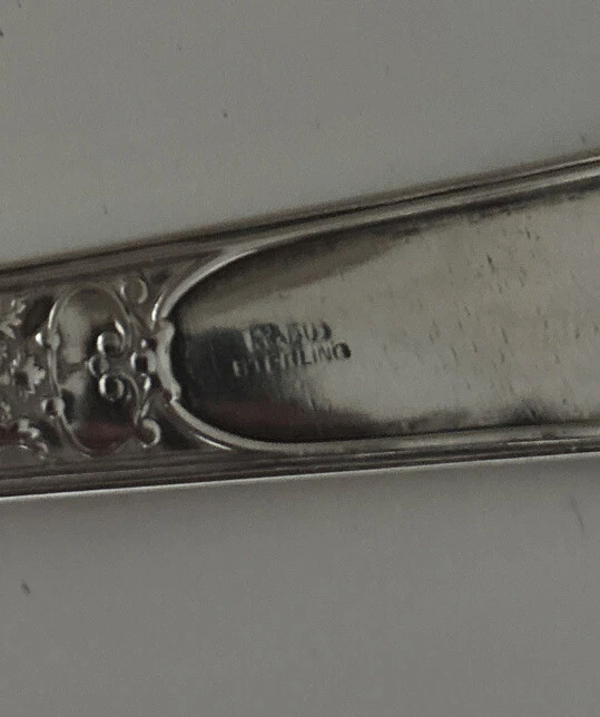 Antiguo cucharón de ostra sopa pequeña Medici plata esterlina Gorham 1880’s mono S Foto 4 de 4