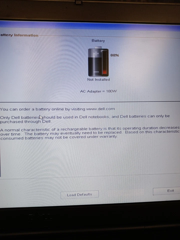 Portátil Dell Precision M6600 Intel I7-2760qm 2,4 Ghz 8 GB de RAM 0 GB SIN SISTEMA OPERATIVO LEER DESCRIPCIÓN Foto 4 de 4