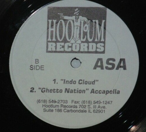 FLOODED WIT CHIPS Featuring ASA Ghetto Nation 12" Hoodlum Hip Hop Bounce Vinyl - Picture 3 of 4