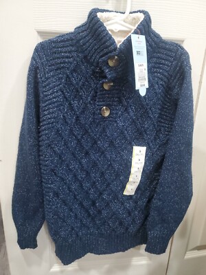 Cat & Jack Boys Mock Neck Pullover / NWT / Size: 6-7