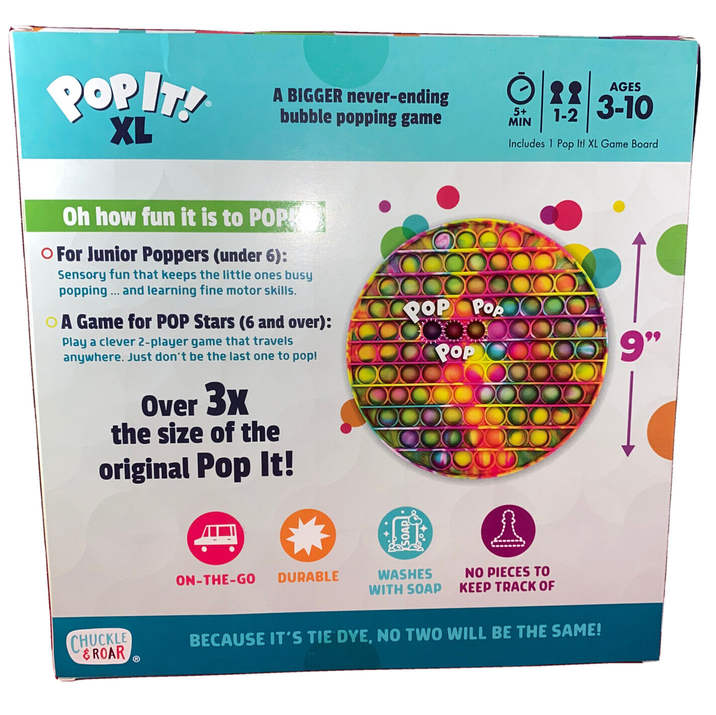 Pop It! Go Bubble Popping Sensory Game by Buffalo Games 