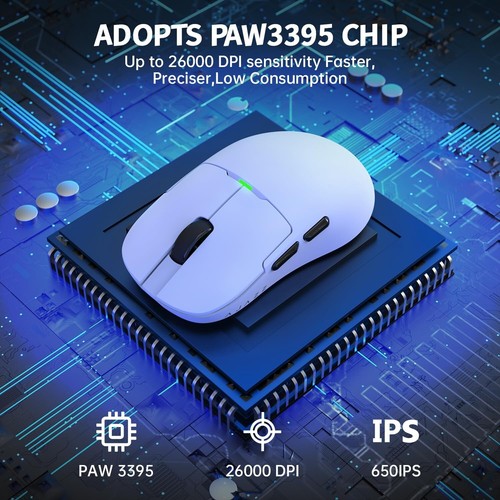 AJAZZ AJ159 dual-mode lightweight gaming mouse PAW3395 sensor 26KDPI - Picture 42 of 47