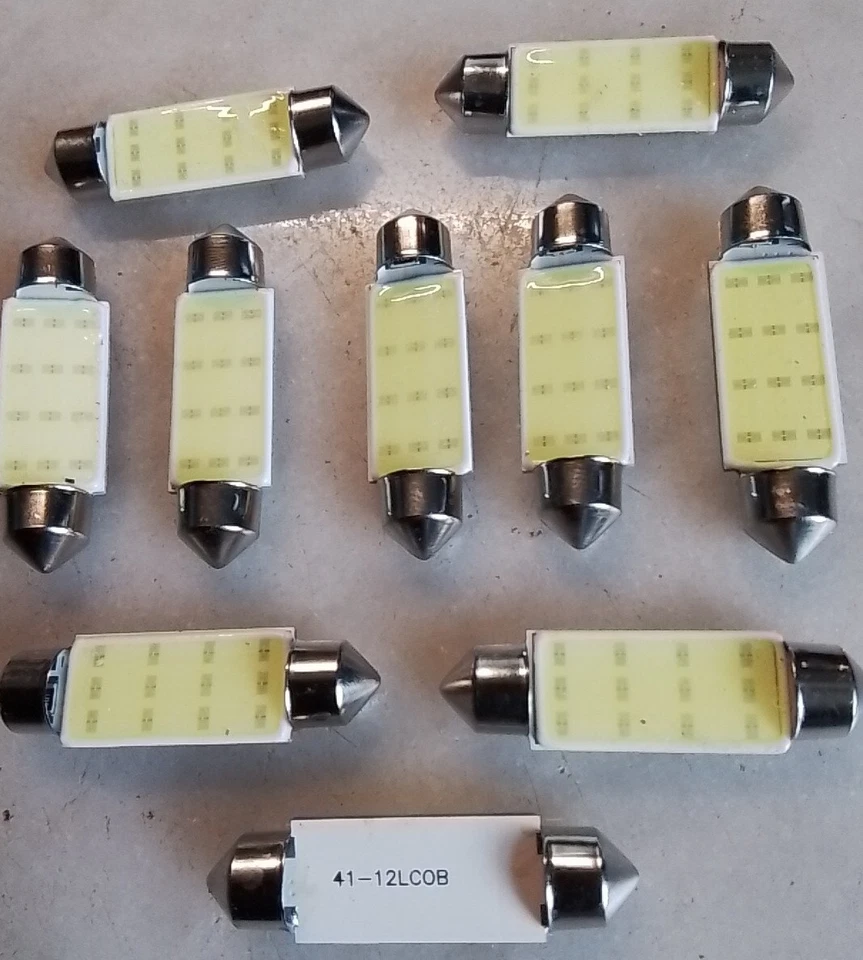 ⚡ 10 x 24v LED 41mm C5W BOMBILLAS FESTÓN HGV AUTOBÚS AUTOCAR INTERIOR Blanco Frío 6000k Foto 2 de 4