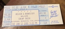 CHEAP TRICK/HOUSE OF LORDS RARE UNUSED CONCERT TICKET COLUMBUS, OH 01/13/1989