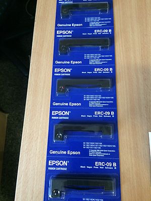 Original Epson ERC-09B Farbbänder schwarz 5 Stück