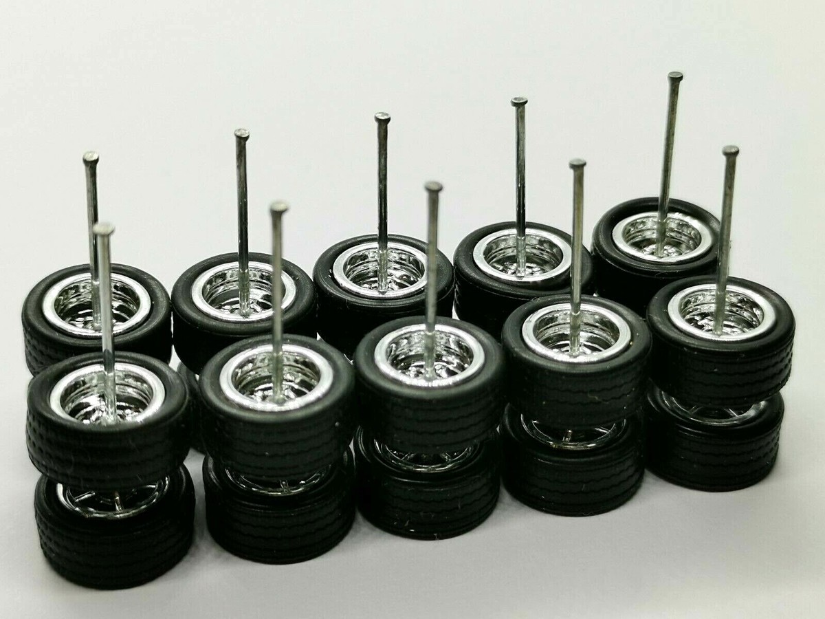 Hot Wheels Good Year 10 Raggi 12/10 Mm Pneumatico In Gomma Cromata 10 - Foto 5