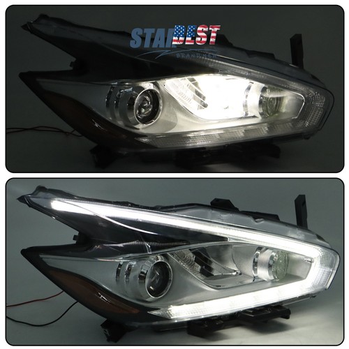 Chrome For 2015-18 Nissan Murano Platinum Front Headlight Right Side Clear Lens - Imagen 11 de 13