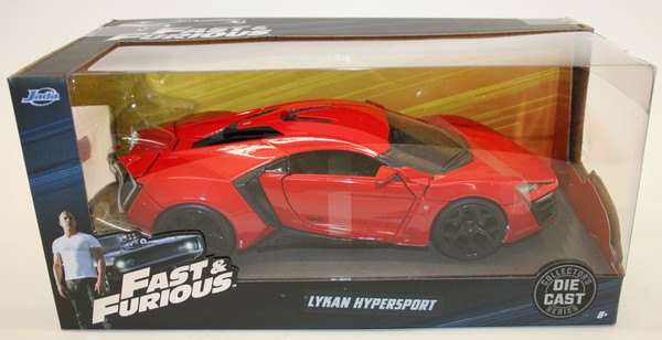Jada 1/24 Scale 97377 Fast & Furious - Lykan Hypersport - Red-image