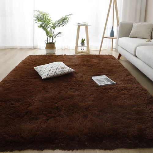 Super Soft Shaggy Rugs Anti-Slip Large Fluffy Rug Living Room Bedroom Carpet Mat - Picture 14 of 35