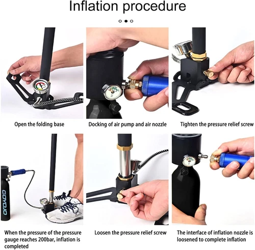 2*0.5L Diving Tank Underwater Breathing Apparatus Cylinder Oxygen Set with Pump - Picture 23 of 38