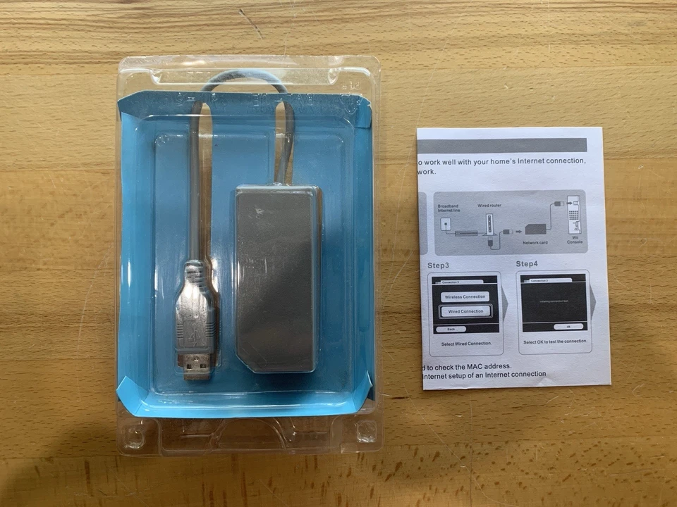 Genuine Nintendo Wii Switch LAN Official Ethernet Adapter RVL-015 Boxed - Image 2 of 4