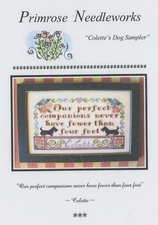 Primrose Needleworks Colettes Dog Sampler Perfect Companion Cross Stitch Pattern