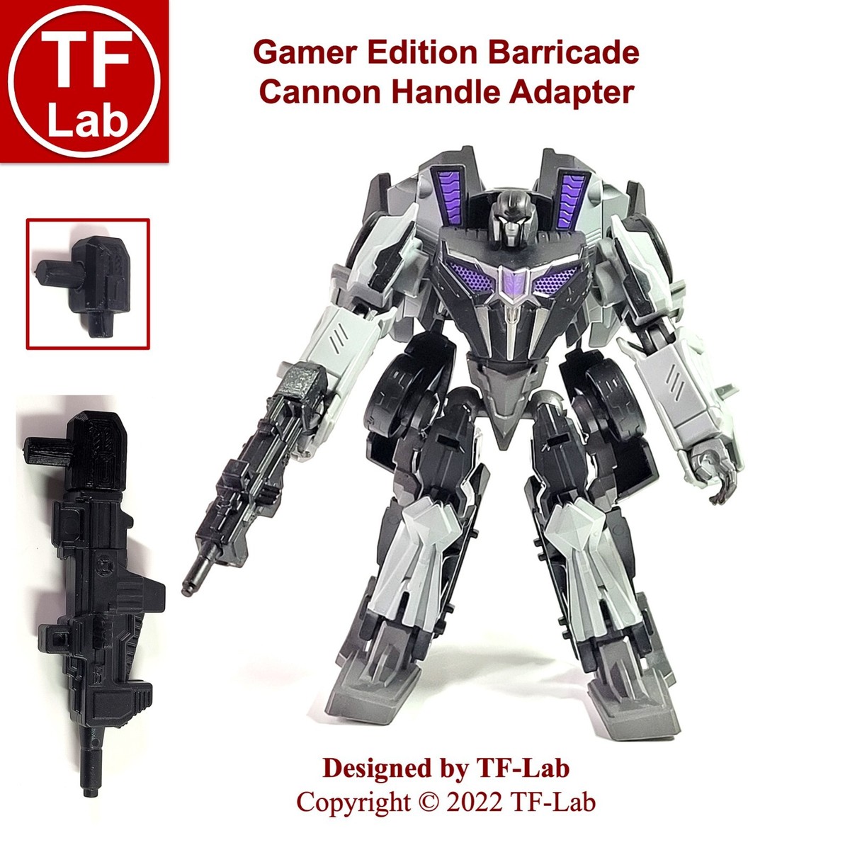 Cannon Adapter Upgrade Kit for Transformers Studio Series 02